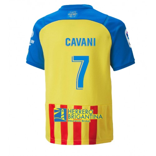 Dres Valencia Edinson Cavani #7 Rezervni 2022-23 Kratak Rukav